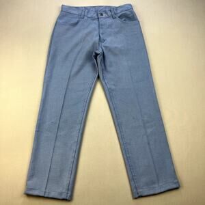 Vintage Levis Sta-Prest Pants Mens 29 Blue Chino Straight Leg Big E Slacks 70s